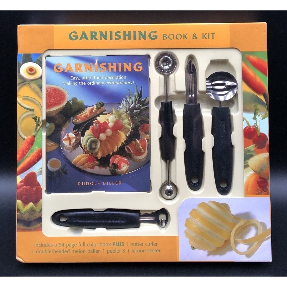 Hor D'oeuvres Garnishing Book & Kit Mud Puddle Books Brand New